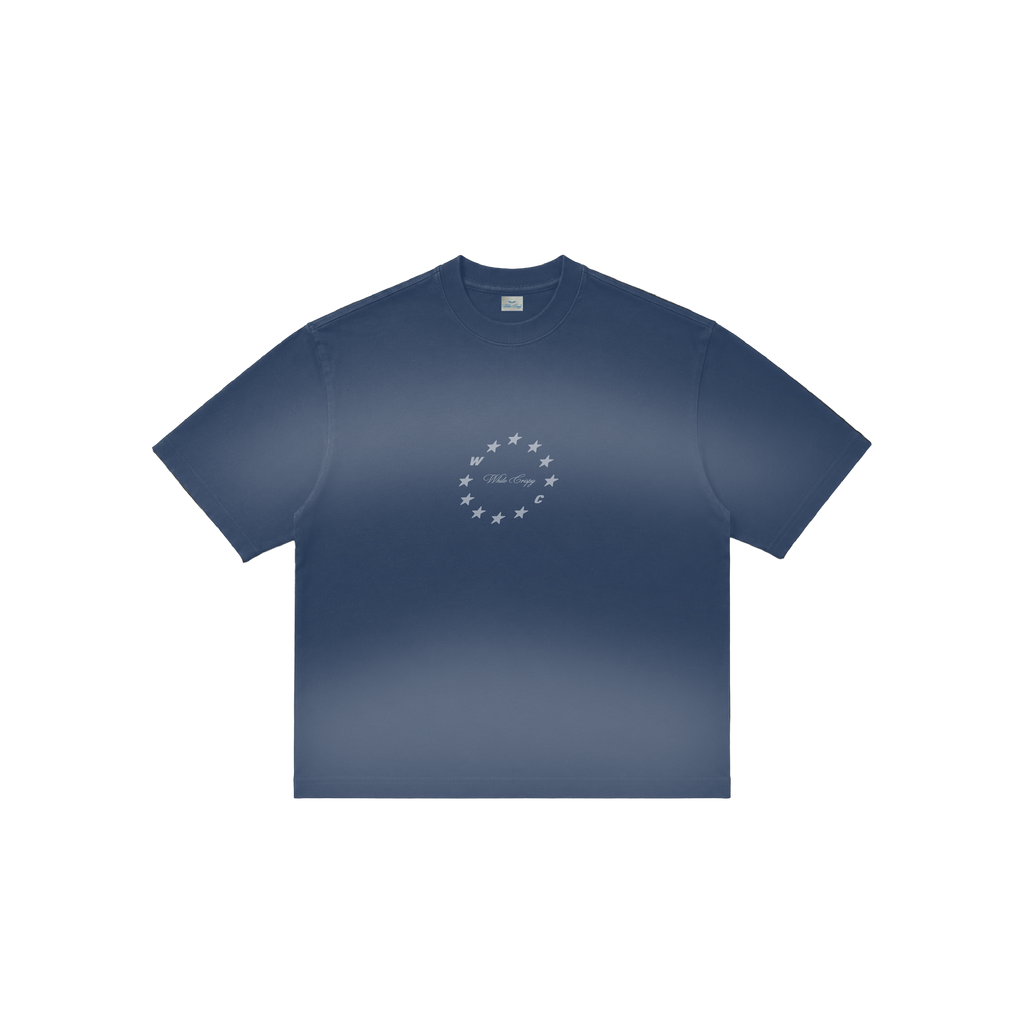 T SHIRT LAST RIDE - BOXY FIT FADE BLUE