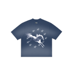 T SHIRT LAST RIDE - BOXY FIT FADE BLUE