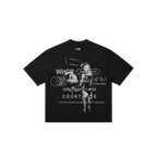 COURT SIDE  T-SHIRT OVERSIZED — BLACK